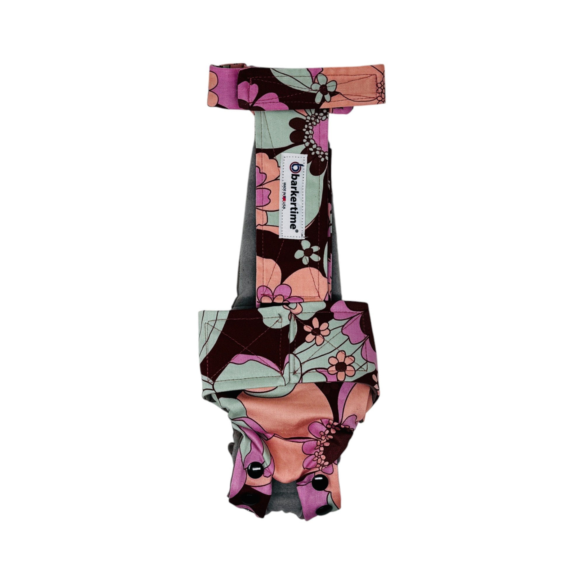 Barkertime Boho Blossom Dog Diaper Snappy Overall