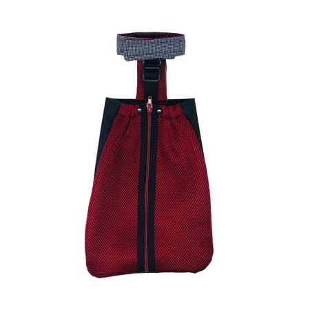 Barkertime Burgundy Mesh Dog Drag Bag - Great for Summer - Made in USA