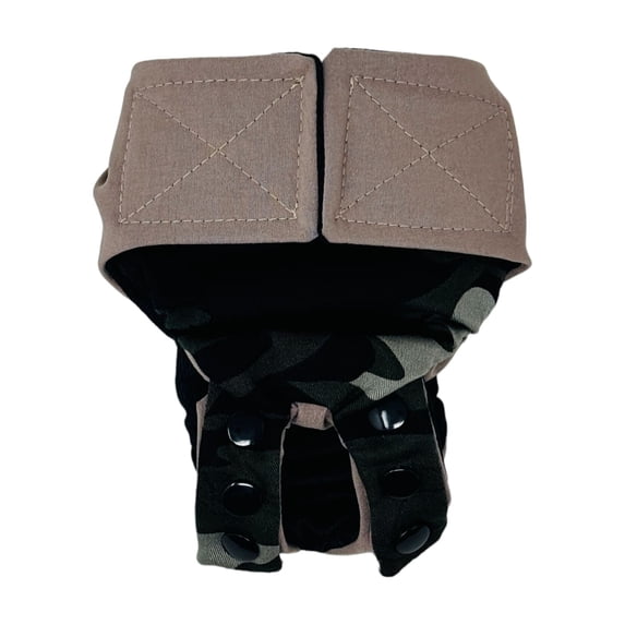 Barkertime Camo on Brown Cat Diaper Snappy