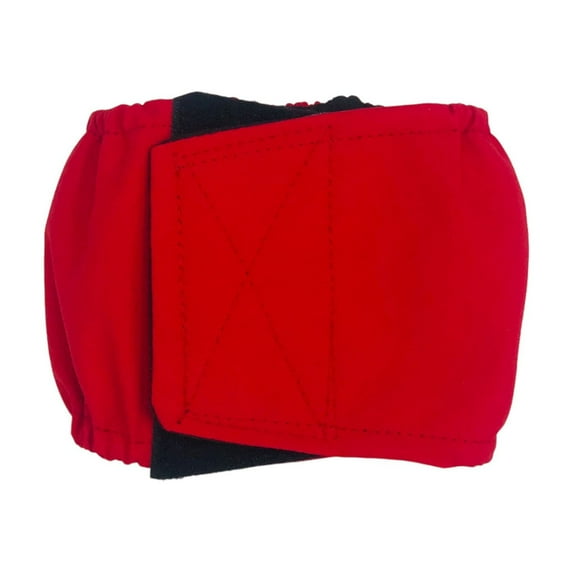 Barkertime Cherry Red Washable Dog Belly Band Male Wrap - Made in USA