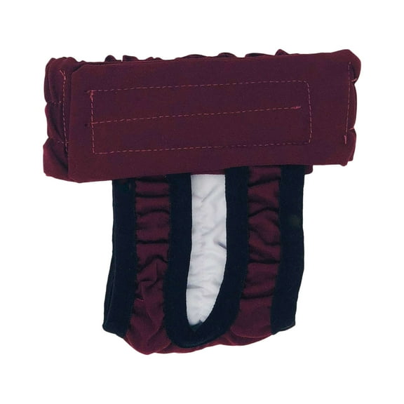 Barkertime Chocolate Brown Washable Cat Diaper Pull-up - Made in USA