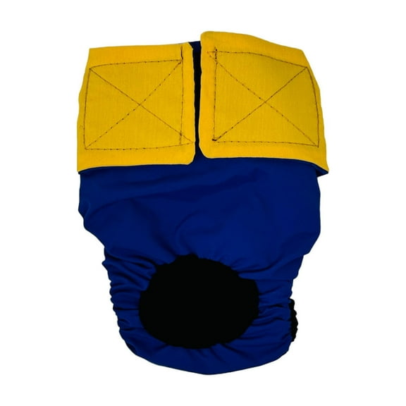 Barkertime Daffodil Delight on Blue Cat Diaper