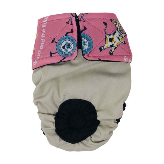 Barkertime Diddle diddle on Frosty Cream Dog Diaper