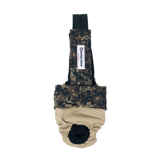 Barkertime Digital Camo Cat Diaper Overall