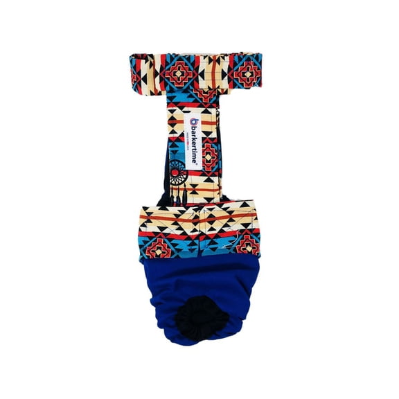 Barkertime Dream Catcher on Blue Dog Diaper Overall