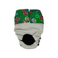 thumbnail image 1 of Barkertime Green Spring Flower Bloom on Frosty Cream Dog Diaper, 1 of 6