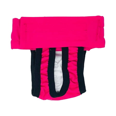 Barkertime Hot Pink Washable Cat Diaper Pull-up - Made in USA