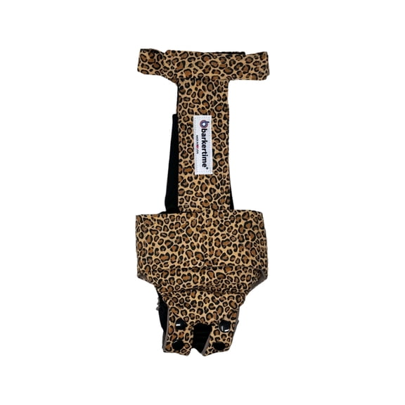 Barkertime Leopard Cat Diaper Snappy Overall