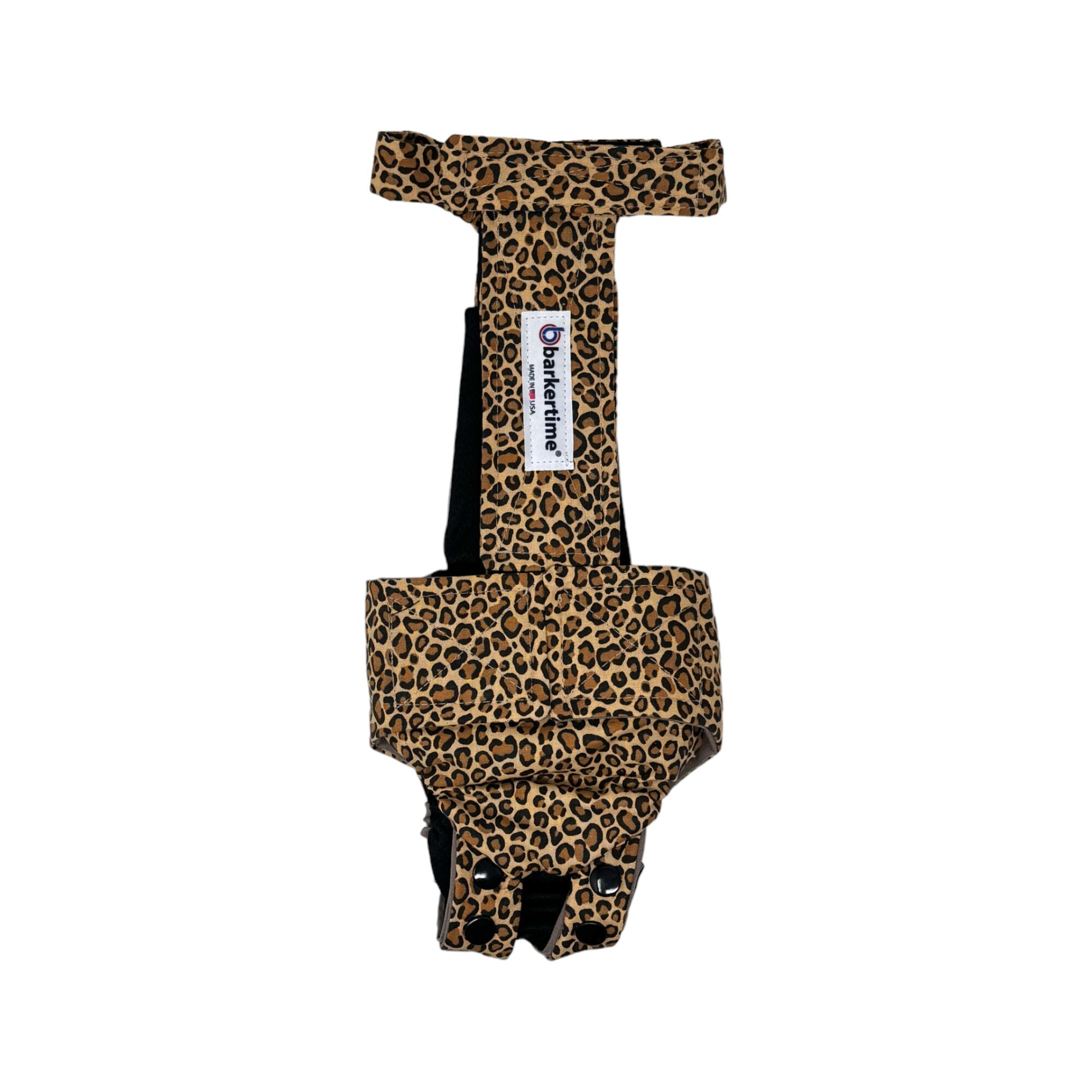Barkertime Leopard Dog Diaper Snappy Overall