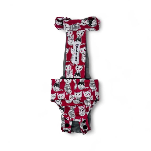 Barkertime Meowgical Mischief Cat Diaper Snappy Overall