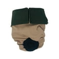 thumbnail image 1 of Barkertime Olive Green on Beige Brown Dog Diaper, 1 of 7