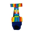 thumbnail image 1 of Barkertime Rainbow Stripes Dog Diaper Overall, 1 of 9
