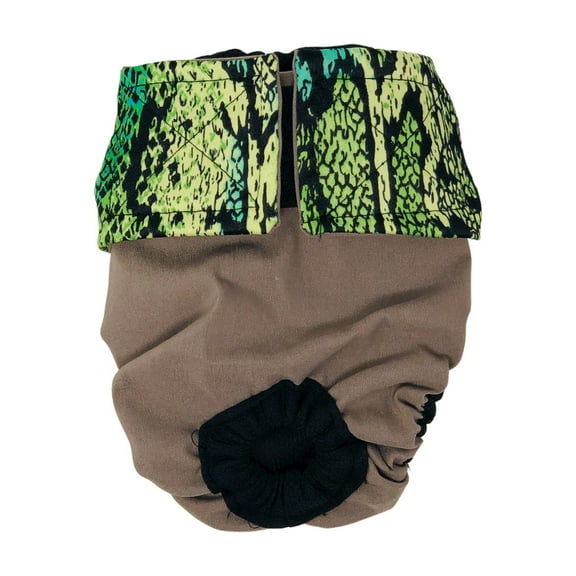 Barkertime Rainforest Python on Brown Cat Diaper