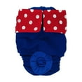thumbnail image 1 of Barkertime Red Polka Dot on Blue Cat Diaper, 1 of 5