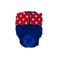 thumbnail image 1 of Barkertime Red Polka Dot on Blue Dog Diaper, 1 of 7