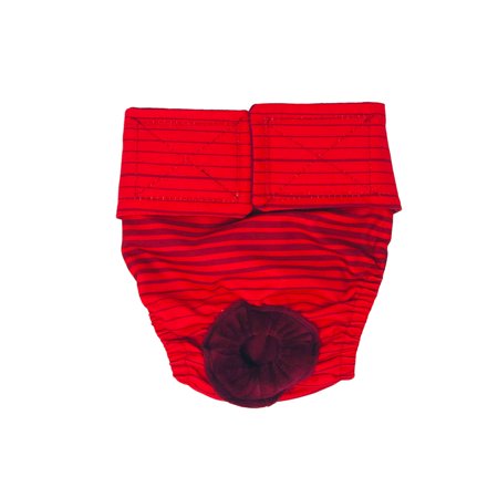 Barkertime Red Stripes Dog Diaper