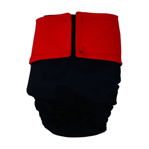 Barkertime Red and Black Cat Diaper