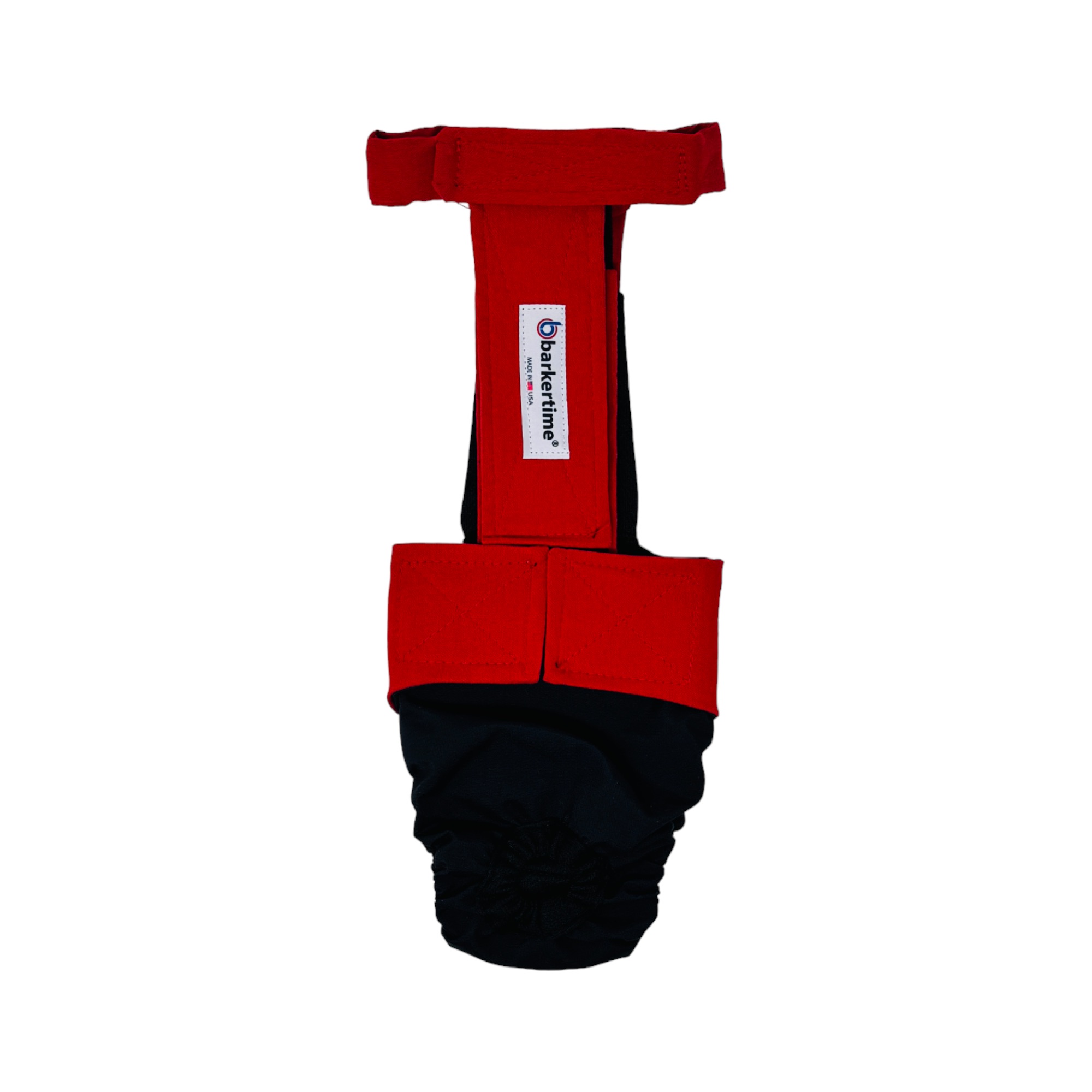 Barkertime Red and Black Dog Diaper Overall