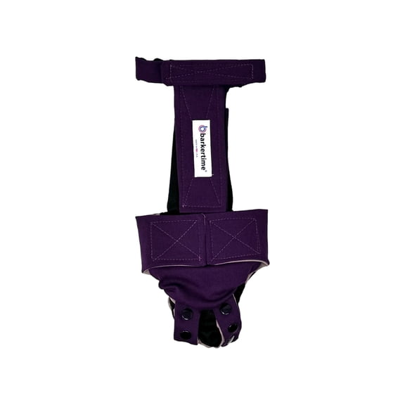 Barkertime Regal Purple Cat Diaper Snappy Overall