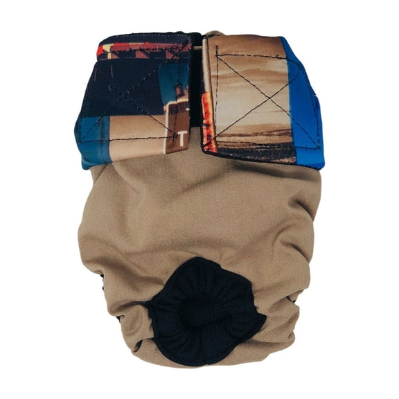 Barkertime Road Trip Adventures on Brown Cat Diaper