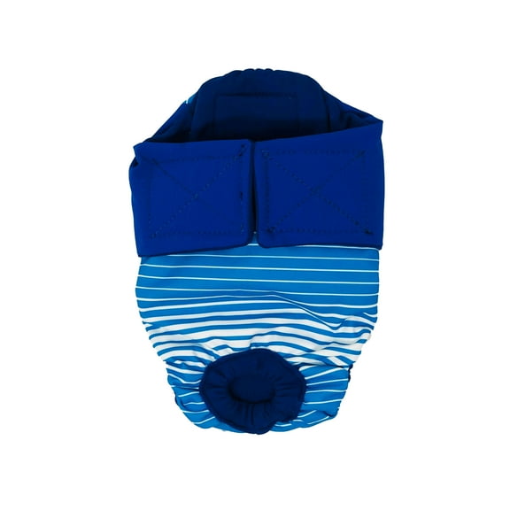 Barkertime Royal Blue on Blue Stripes Cat Diaper