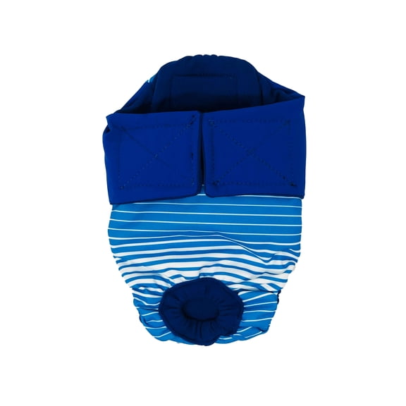 Barkertime Royal Blue on Blue Stripes Dog Diaper