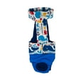 thumbnail image 1 of Barkertime Sea Buddies on Sky Blue Dog Diaper Overall, 1 of 9