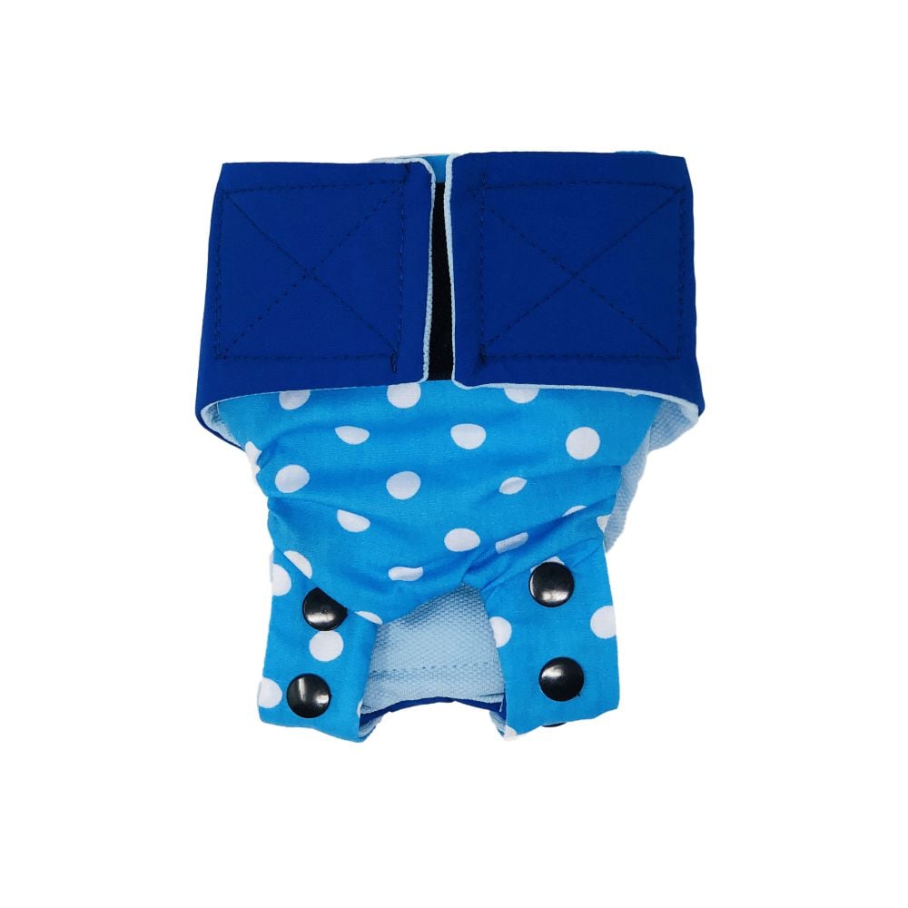 Barkertime Sky Blue Polka Dot Dog Diaper Snappy