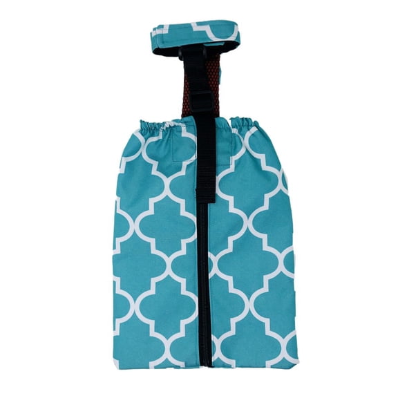 Barkertime Turquoise Quatrefoil Dog Drag Bag