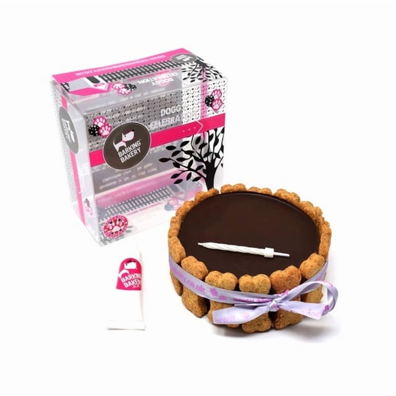 Barking Bakery Carob Iced Pawty Cake Dog Treats