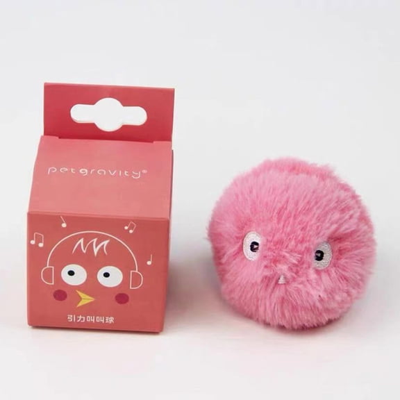 Barking Balls, Vocal Self-Hey Toy Balls, Funny Pet Sticks, Catnip Gravitational Barking Balls,Pet Enrichment Toys,Gifts for Pets and Pet Lovers(Pink)