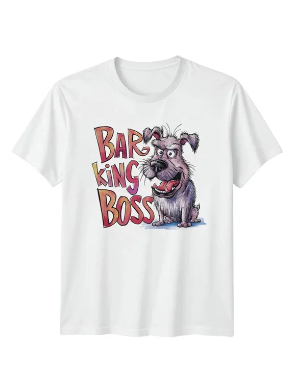 Barking Boss Dog Owner Animal Classic Everyday Design T-shirt