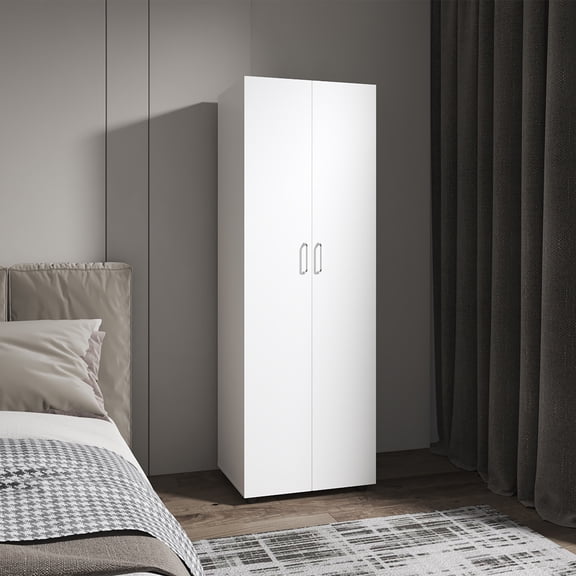 Barkley Slim Armoire,White