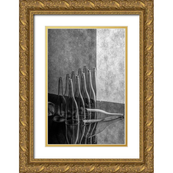 Barkow, Brig 17x24 Gold Ornate Wood Framed with Double Matting Museum Art Print Titled - Still Life With Transparent Figures