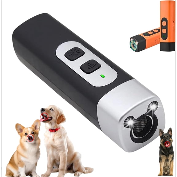 The Barkshield Pro, Bark Shield Anti Barking Device for Dogs, Dog Bark Deterrent Device with LED Flashlight, Suitable for Training to Improve Bad Behavior (Black*1)