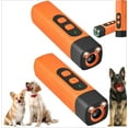 thumbnail image 1 of The Barkshield Pro, Bark Shield Anti Barking Device for Dogs, Dog Bark Deterrent Device with LED Flashlight, Suitable for Training to Improve Bad Behavior (Orange*2), 1 of 8
