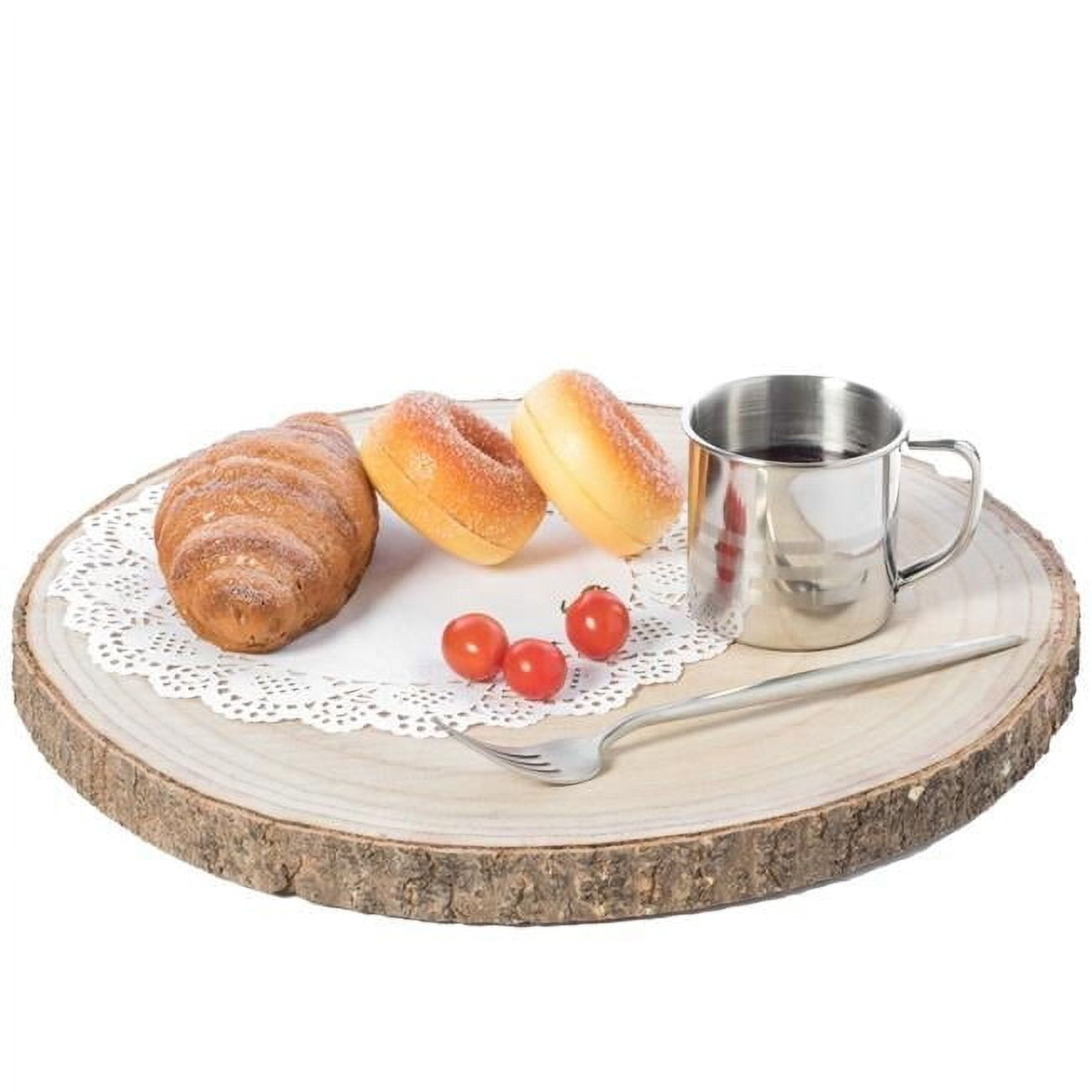 Barky Natural Wood Slabs Rustic Ornament Slice Tray Table Charger ...