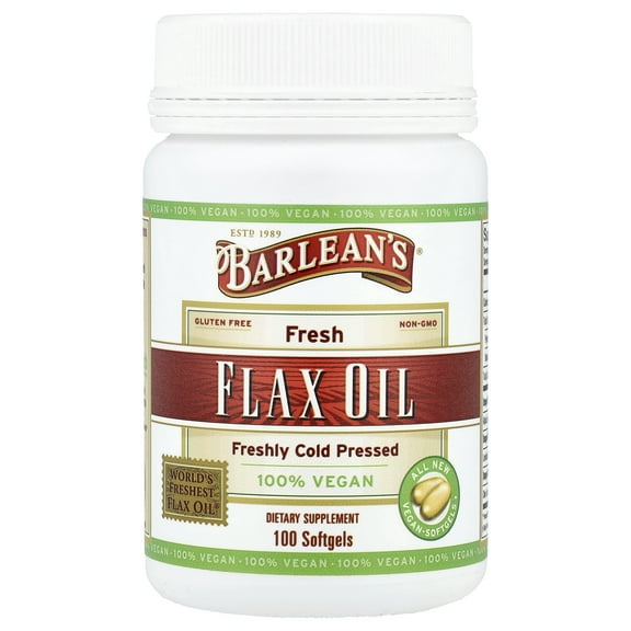 Barlean's Fresh Flax Oil, 100 Softgels