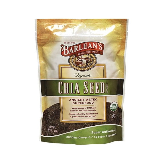 Barlean's, Organic, Chia Seed Supplement, 12 oz (340 g)