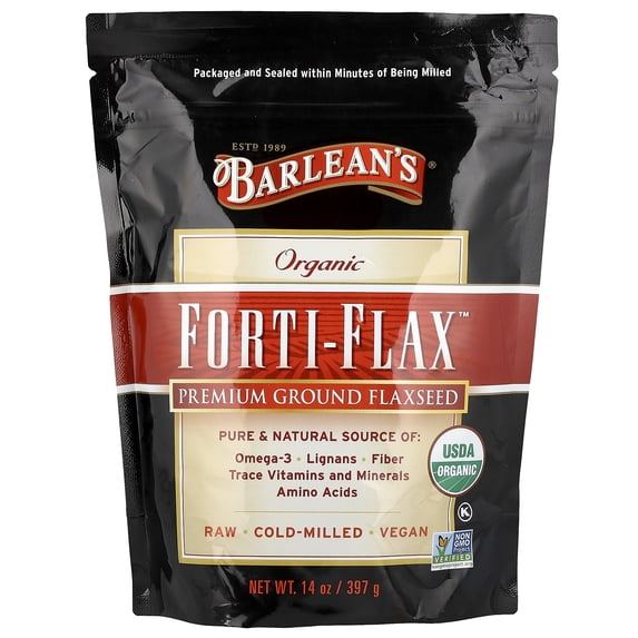 Barlean's Organic Forti-Flax Ground Flaxseed 14 oz - Walmart.com