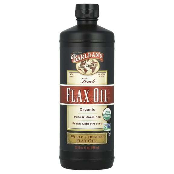 Barleans Organic Oils Barleans Flax Oil, 32 oz