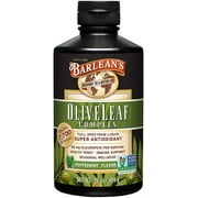 Barlean's Organic Peppermint Olive Leaf Complex with 7,700 ORAC and 95mg Oleuropein - Sustainably Sourced, Kosher - 16 oz