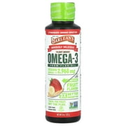 Barlean's Seriously Delicious®, Plant Based Omega-3 fFom Flax Oil, Strawberry Banana Smoothie, 8 oz (227 g)