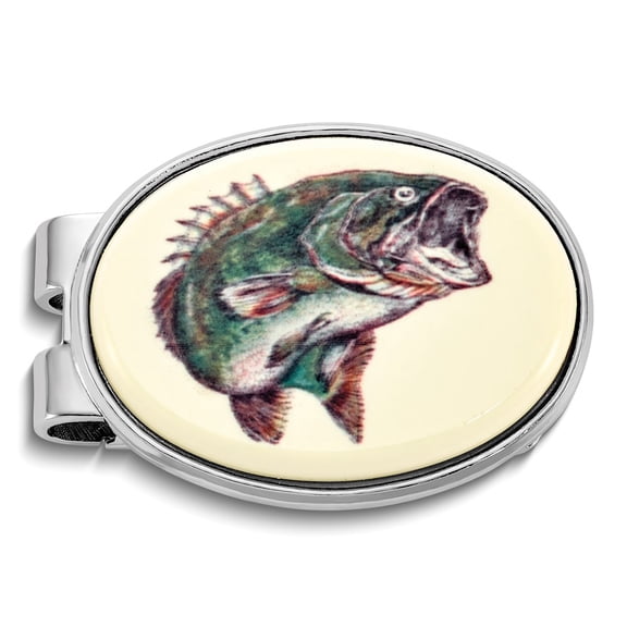 Barlow Designs Color Bass Oval Money Clip