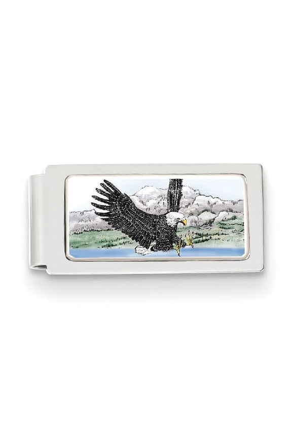 Barlow Designs Color Eagle Landing Hinged Money Clip