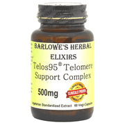 Barlowes Herbal Elixirs | Telos 95   | Telomere Support Complex | 500mg | 60 Veggie Capsules