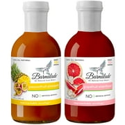 Barmalade All-Natural Cocktail Mixers Variety Pack, Grapefruit-Elderflower and Passionfruit-Pineapple, 2 x 10 OZ Bottles