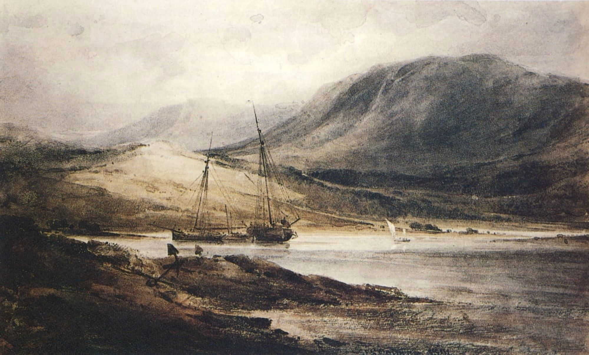 Barmouth Estuary Canvas Art - John Sell Cotman (18 x 24)