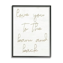 Barn & Back Romance Phrase Inspirational Graphic Art Black Framed Art Print Wall Art