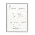 thumbnail image 1 of Barn & Back Romance Phrase Inspirational Graphic Art Gray Framed Art Print Wall Art, 1 of 7